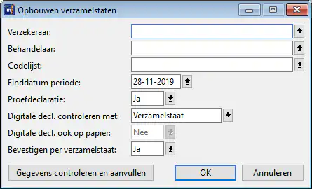 opbouwen verzamelstaten