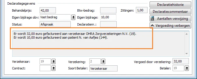 Scherm Intramed Vergoedingen
