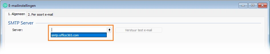 E-mailinstellingen Intramed