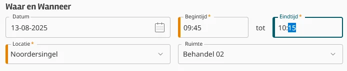 scherm reserveringen