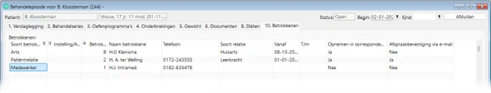 Afbeelding behandelepisode
