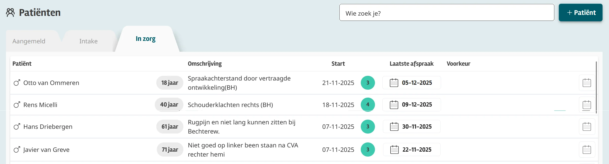 Intramed Web tabblad in zorg
