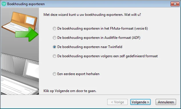Twinfield stap 1