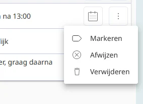 Aanmelding opties