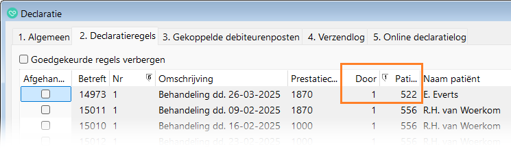 Nieuwe declaratieregel