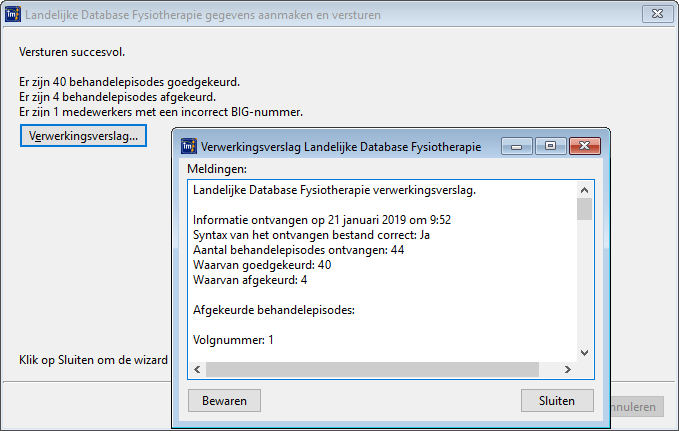 Verwerking LDF