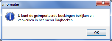 Dagboek bevestiging