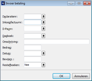 betalingen invoeren in de boekhouding